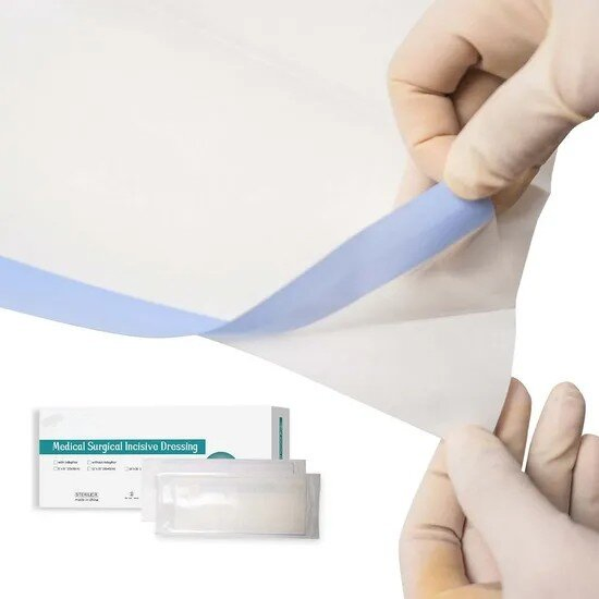 Manufacturer Antimicrobial Adhesive Iodine Surgical Incise Drape PU Film for Surgery Sterile