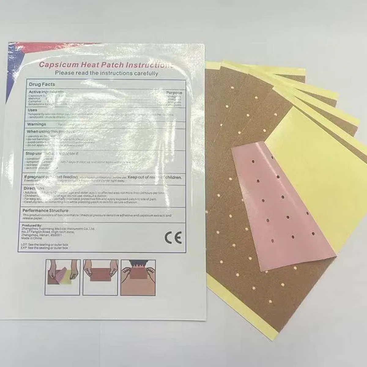 Blue Sports Tape Heat Patch Pack