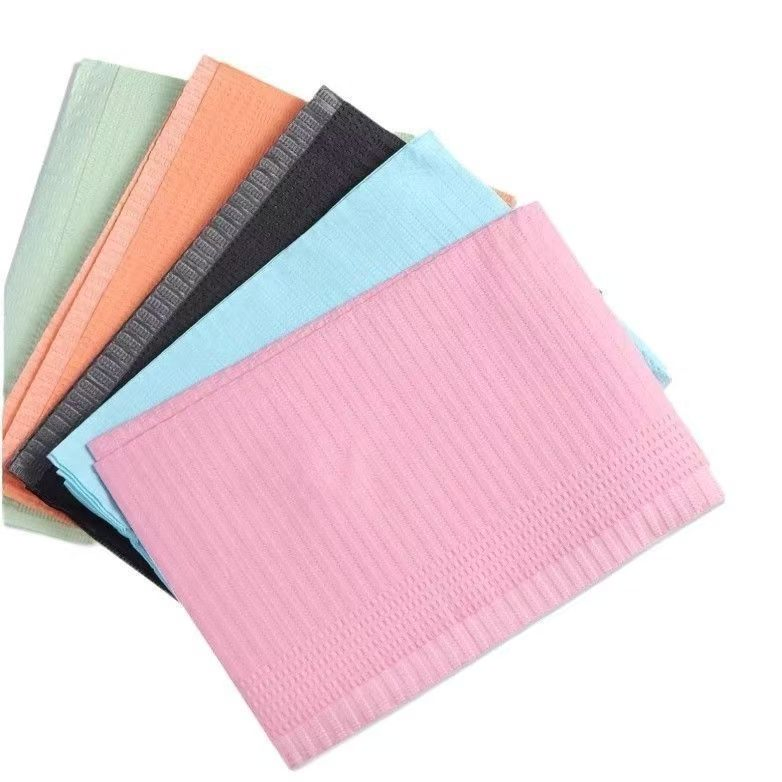 Disposable Dental Bibs PP Soft Waterproof Material, for Patient, Home Care, Travel, and Clinical Use, 100PCS/Pack