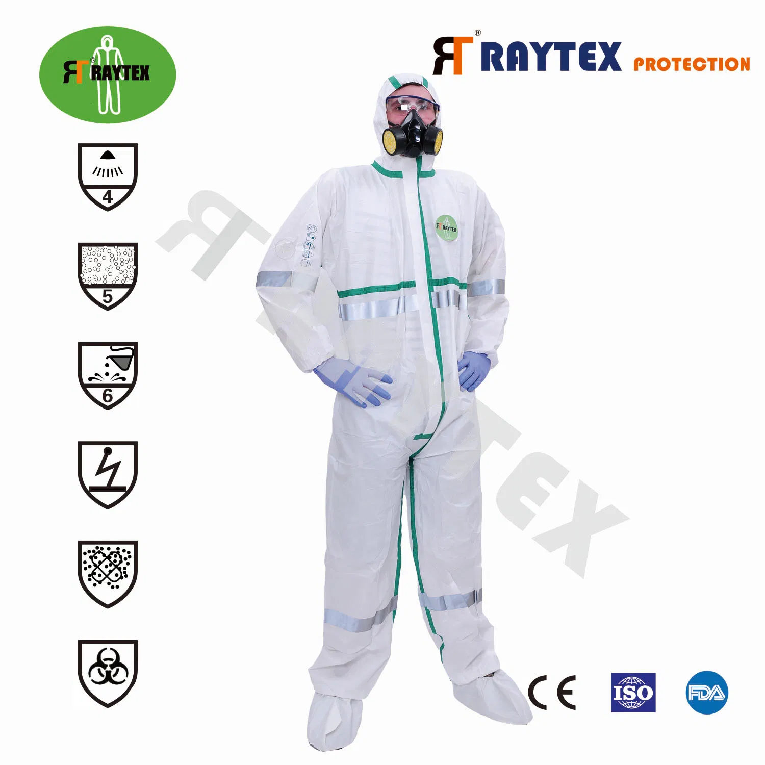 Disposable Taped Non Woven Safety Protective Clothing Waterproof Disposable Coverall with Competitive Price