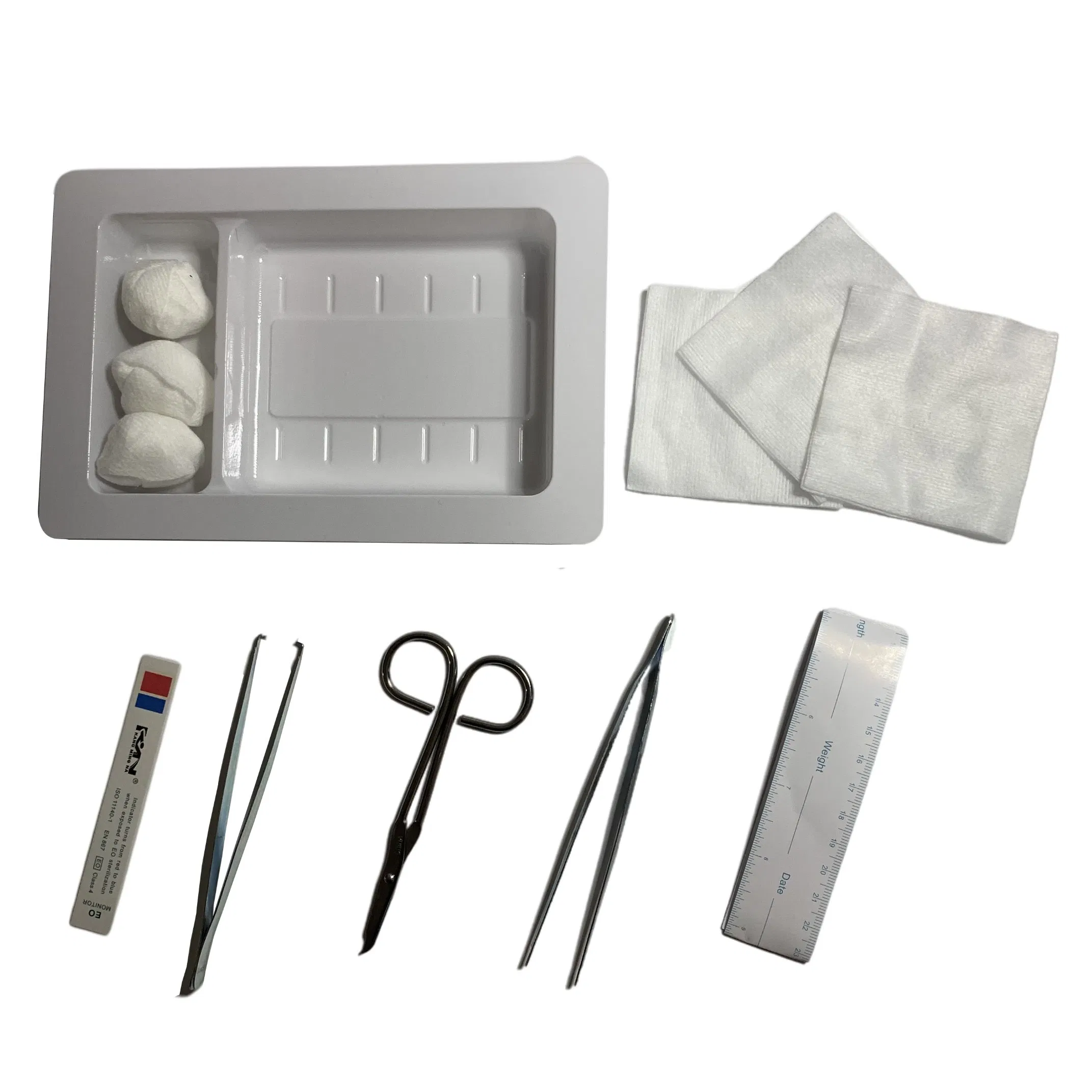 Medical Disposable Sterile Basic Wound Dressing Change Kit with Dressing Instrument Item