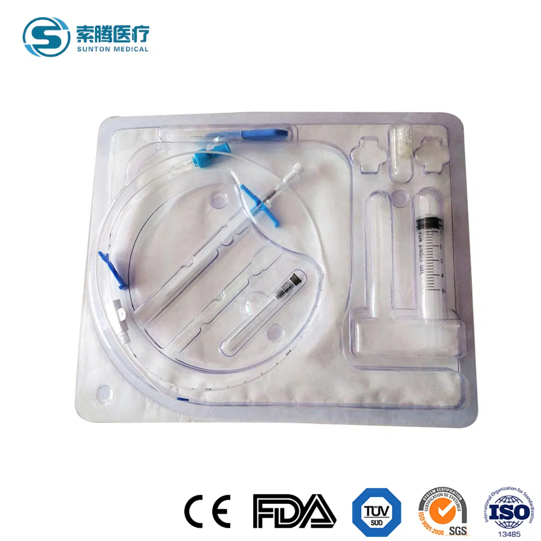 Sunton High-Quality China Surgical Double Lumen CVC Catheter Kit Suppliers Disposable Medical Triple Lumen Central Venous Catheter CVC Catheter Kit for Venous