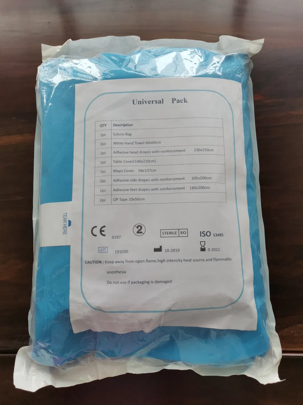 Surgical Pack Detailed View