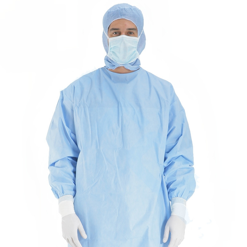 Non-Reinforced Surgical Gown with Towel Cypress X-Large Blue Sterile AAMI Level 3 Disposable