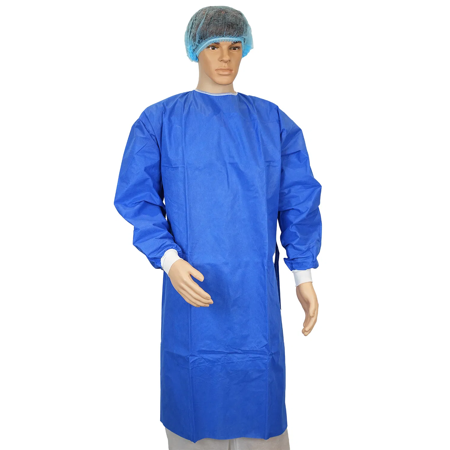 Medical Disposable Breathable Non-Woven Spunbound/SMS/CPE Isolation Gowns