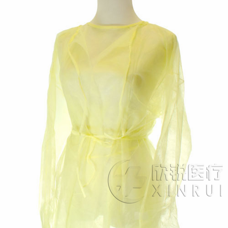 Disposable Non-Woven Coverall Water-Proof Standard Isolation Gown with Elastic Cuff