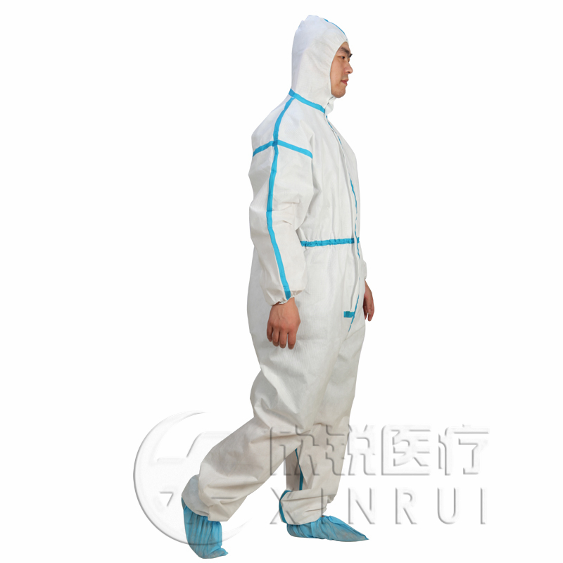 Disposable Type 5 Type 6 Water Proof Protective Coverall