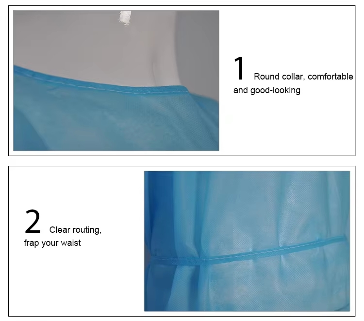 Manufacturer Disposable Surgical Gowns Reinforced Isolation Grown Surgical Gowns