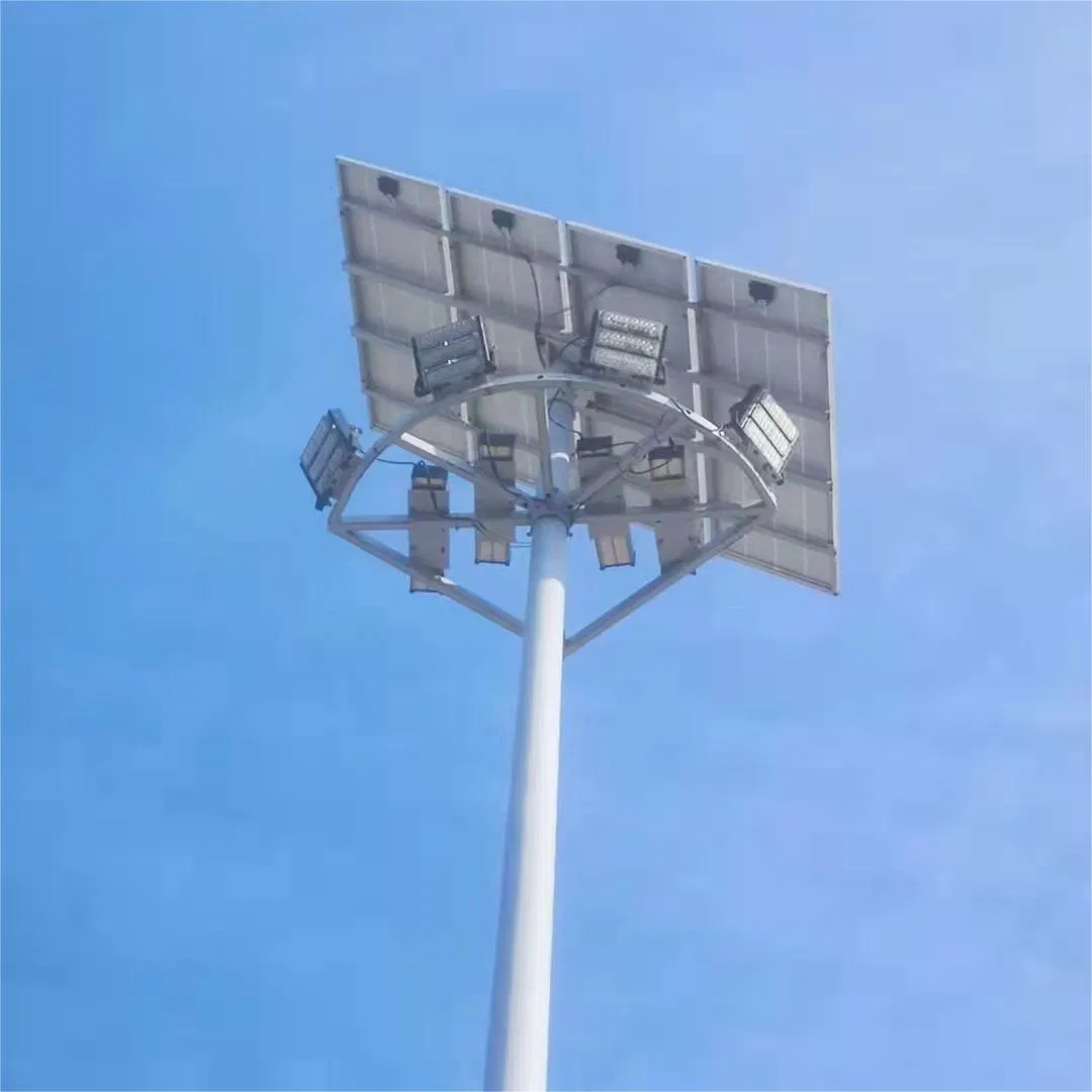 Solar Rechargeable LED Decorative Street Light Outdoor Lampadaire Solaire LED Street Light at 8m
