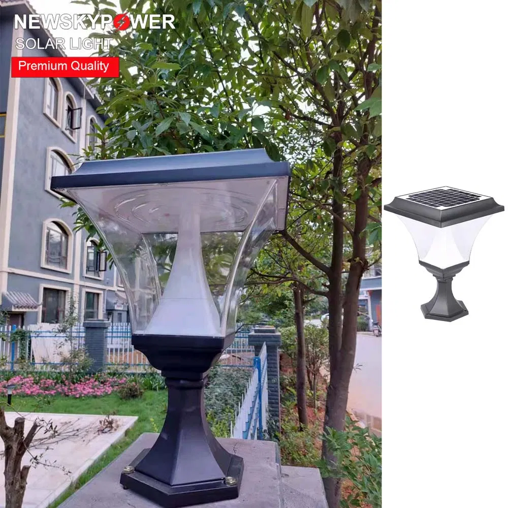 New Upgrade Decoration Post Lights Garden Landscape Lamp Outdoor Solar Pillar Light