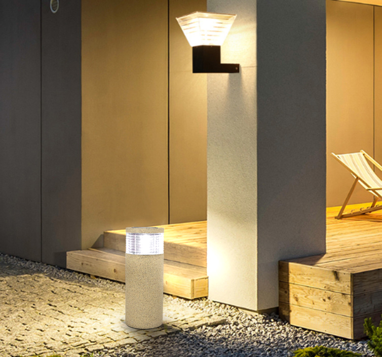 China Lawn Path Outdoor Square Solar Stone Power Garden Light