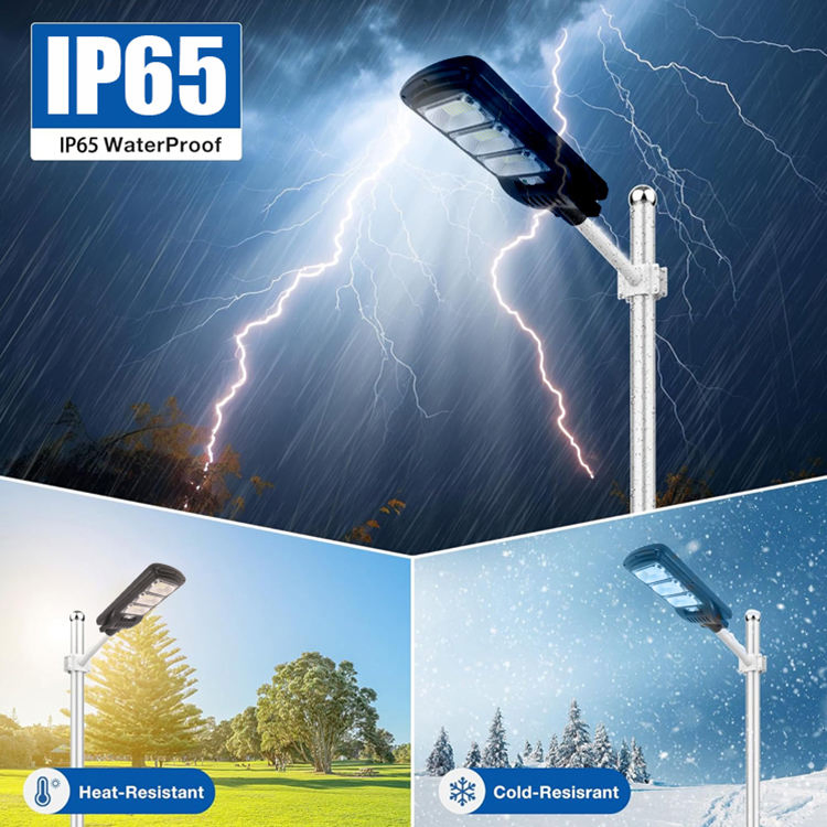 ABS Plastic IP65 Waterproof Outdoor 50W 100W 150W 200W 250W 300W Integrated All in One LED Solar Street Light with Motion Radar Sensor for Garden Public Areas