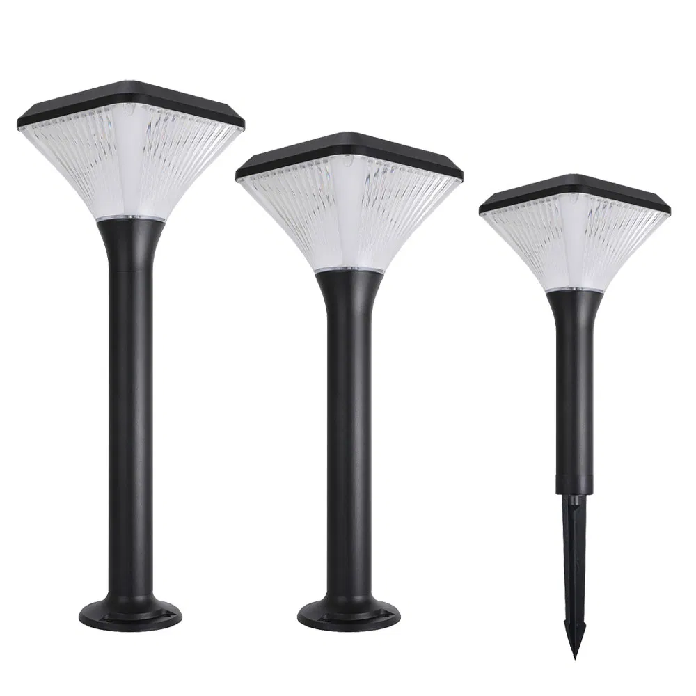 Pathway Lawn Solar Bollard Spot Light with Spike Stand 40cm 60cm 80cm