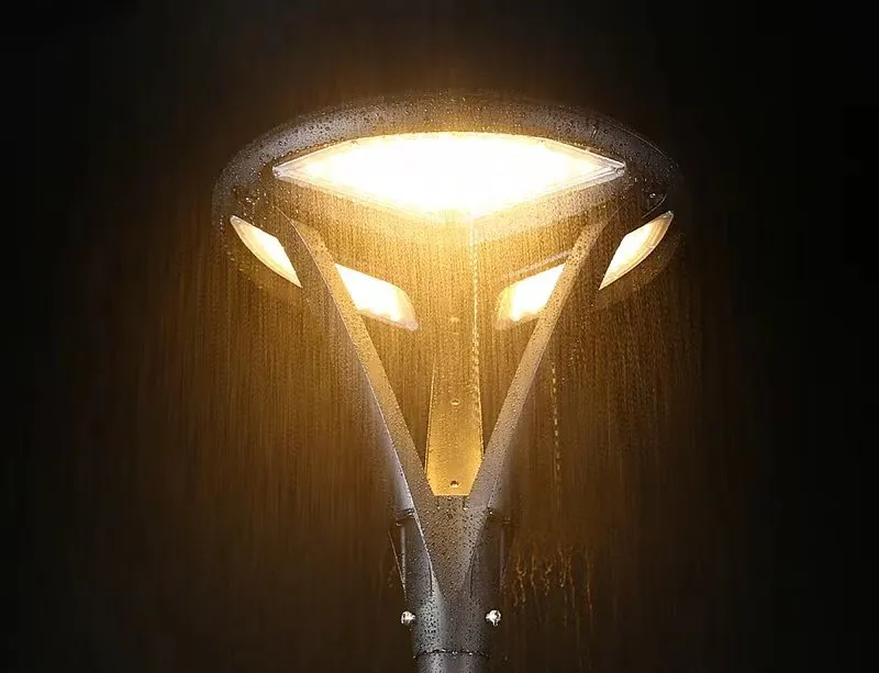 Solar Powered Garden Post Light