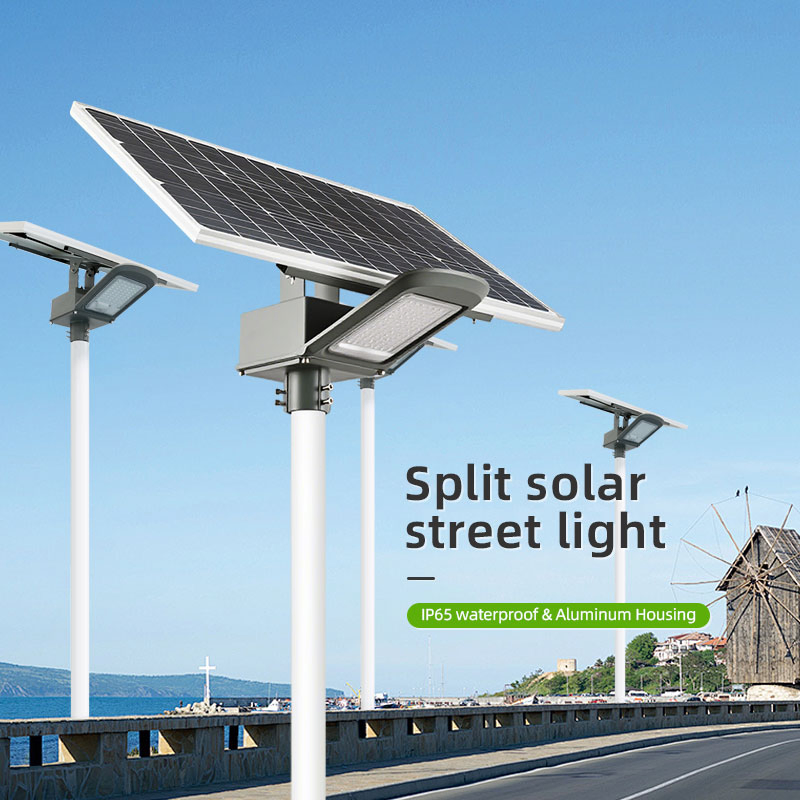 Outdoor Park Garden Lamp Integrated Solar Power LED Parking Lot Street Light