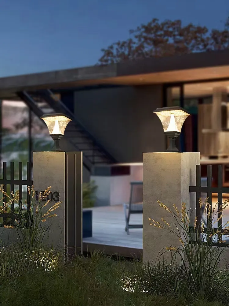 Solar Pillar Light Night View