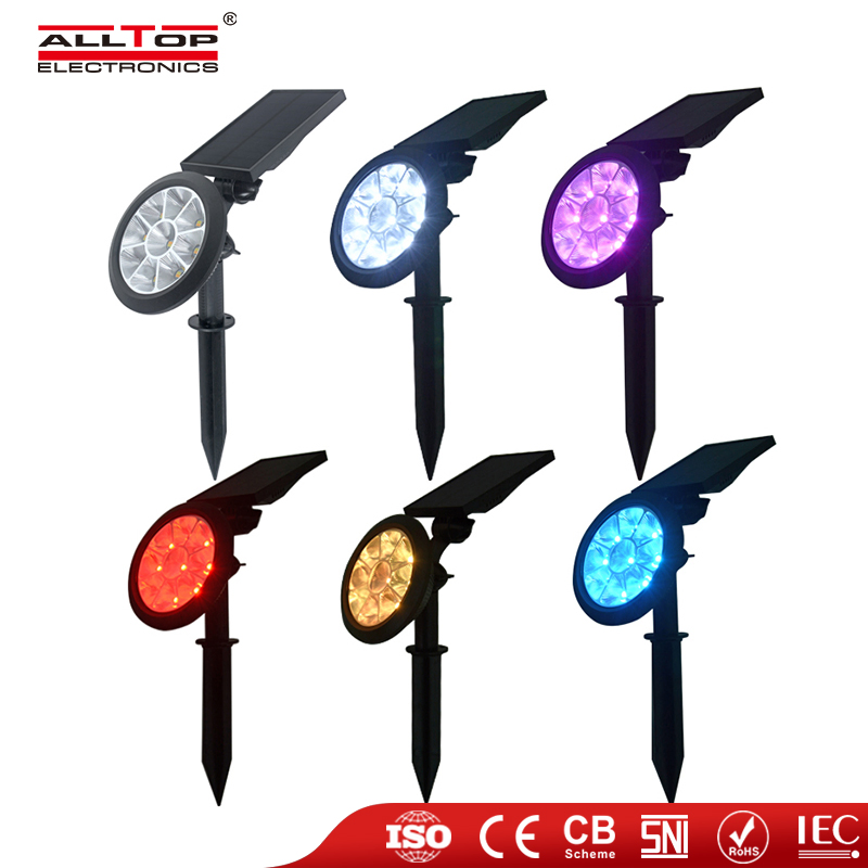 Outdoor Adjustable RGB Outdoor Garden Lawn Landscape Path LED Solar Spot Light