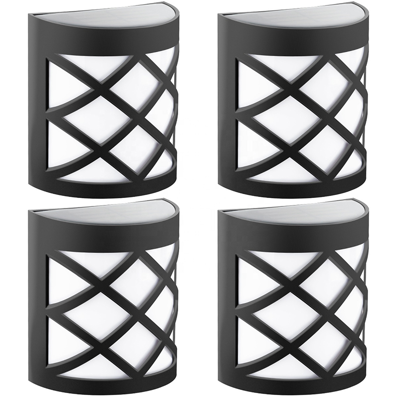 Brightenlux Hot Sales Night Lights Wall Solar Outdoor Fence Post Lights LED Wall Light for Garden