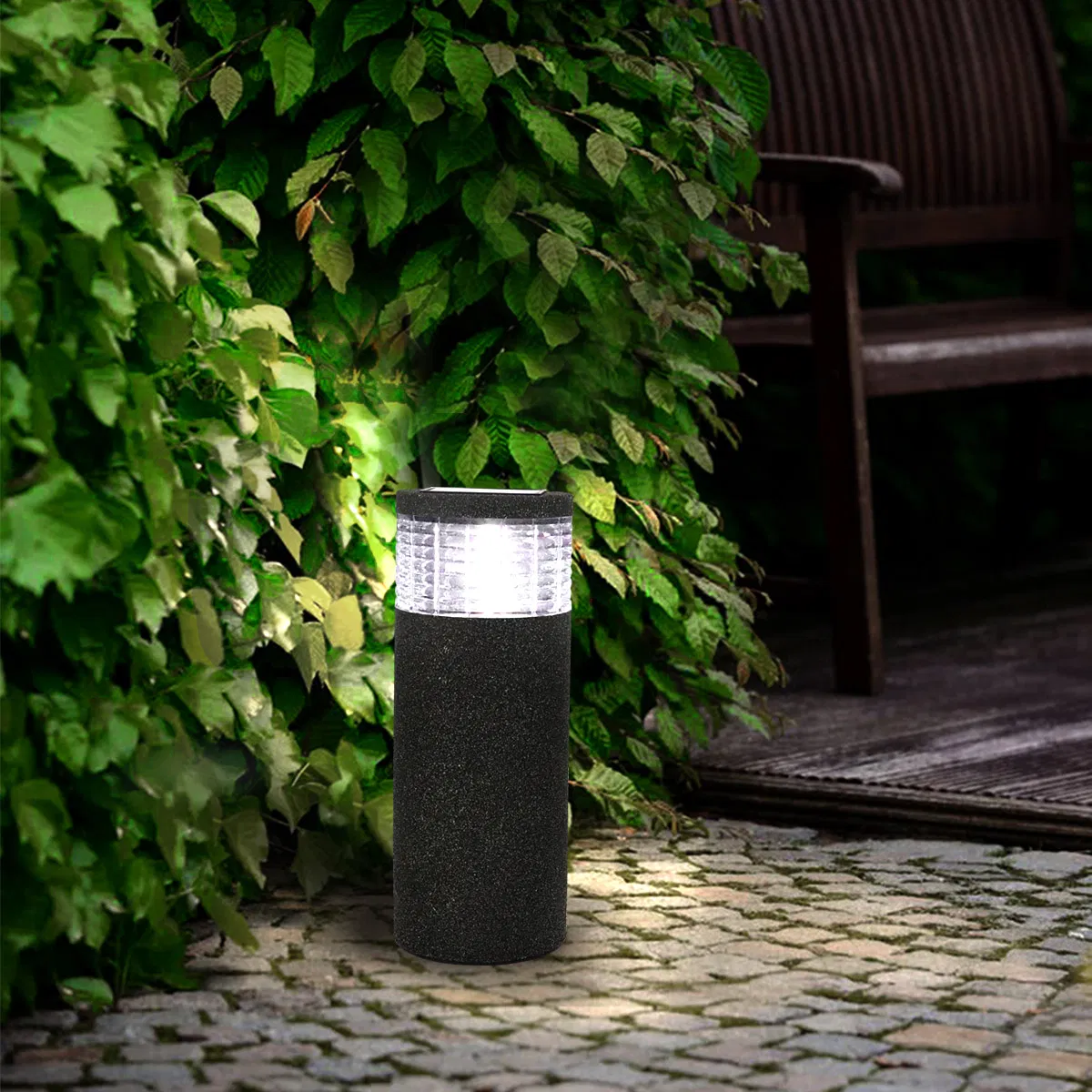 China Lawn Path Outdoor Square Solar Stone Power Garden Light