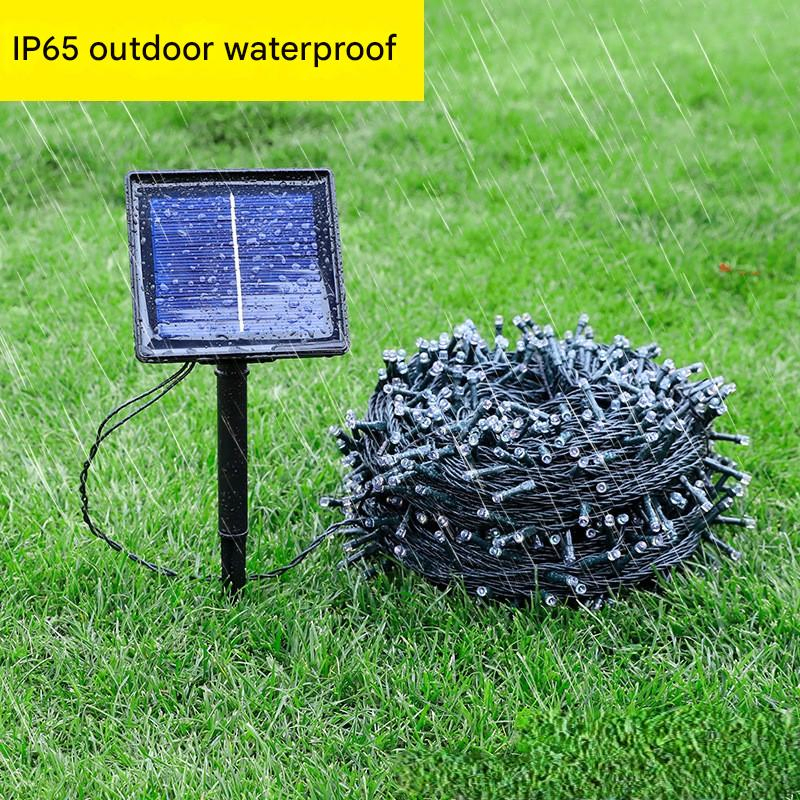 LED Solar Light Multiple LED Dimming Solar Light Strings Outdoor Party Camping Lights Festive Atmosphere Lights