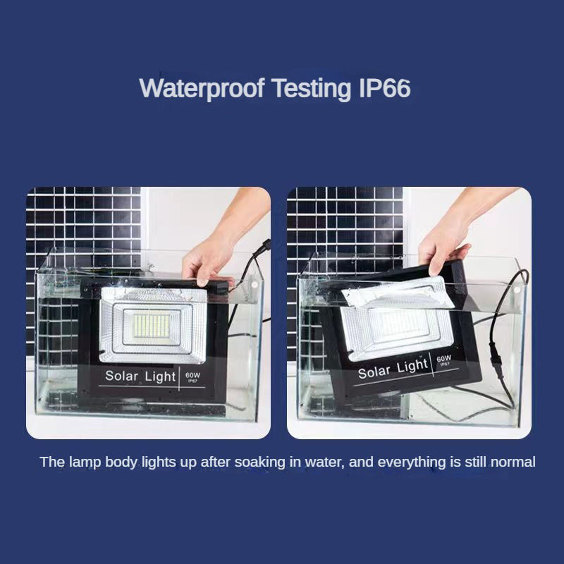 Waterproof Solar Floodlight for Outdoor Security and Illumination