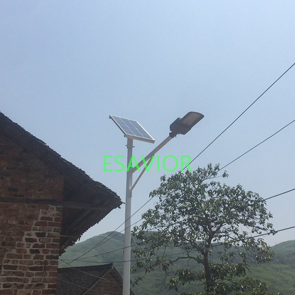 2000 Lumen All in Two Solar Street Light for Yard/Garden/Street/Parking