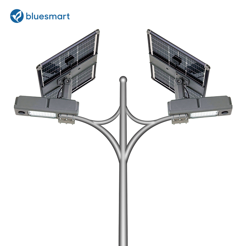 60W RoHS Certification Outdoor 9000lm Solar Powered LED Street Light for Remote Area