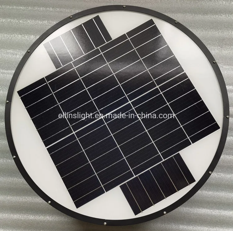 Black Solar Light Top View