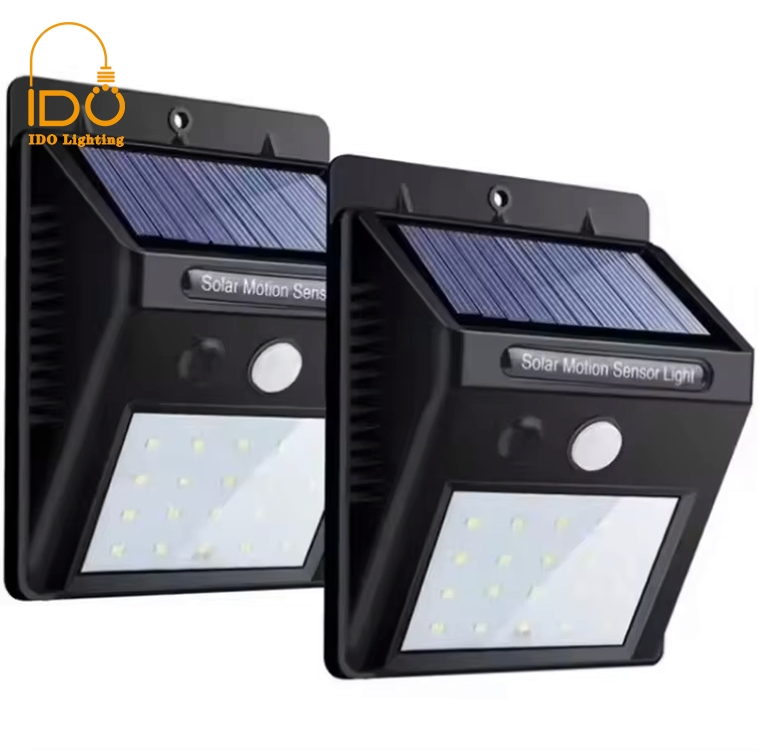 Waterproof Motion Sensor Solar Wall Light, Warm/Cool White Dual Option