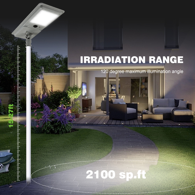 IP65 Waterproof 100W Solar Street Light for Outdoor Commercial Area Lighting