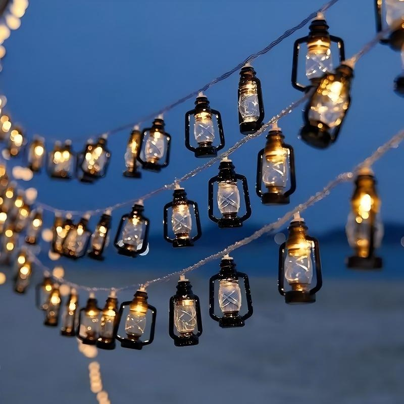 Solar Panel Festoon String Light for Outdoor Indoor Decoration