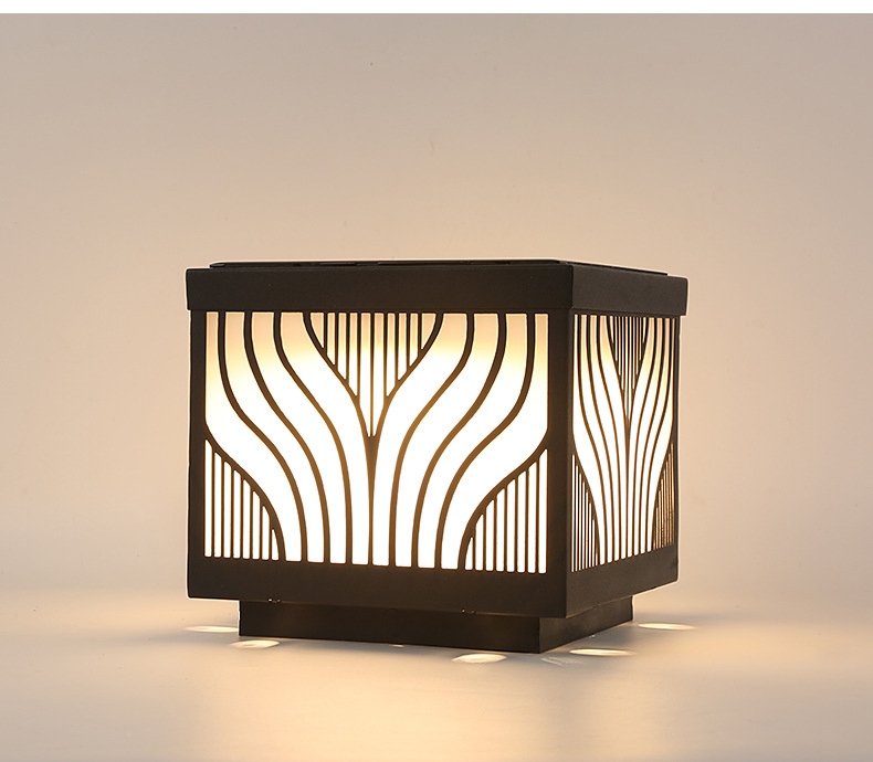 Stainless Steel Main Gate Garden Solar Pillar Light Outdoor Solar Light Waterproof Solar Post Light