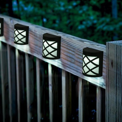 Brightenlux Hot Sales Night Lights Wall Solar Outdoor Fence Post Lights LED Wall Light for Garden