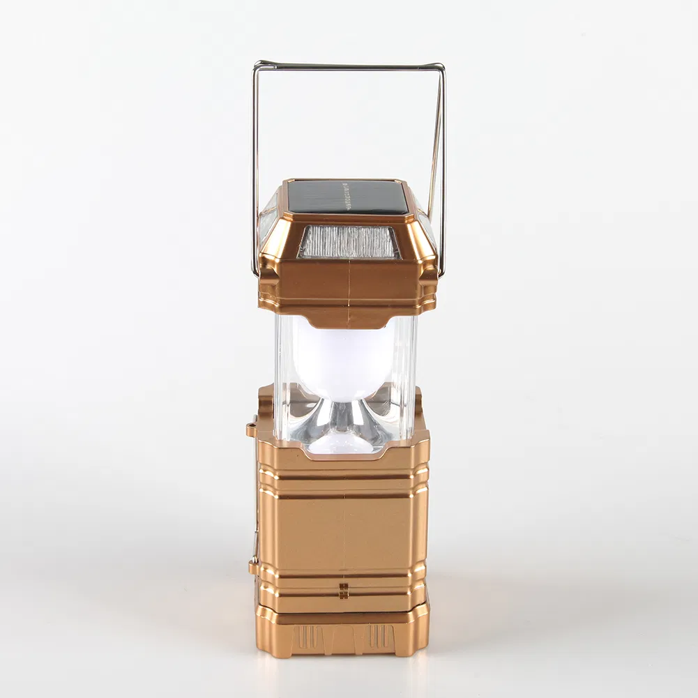 Yichen Solar or AC Rechargeable LED Camping Light with Colored Light