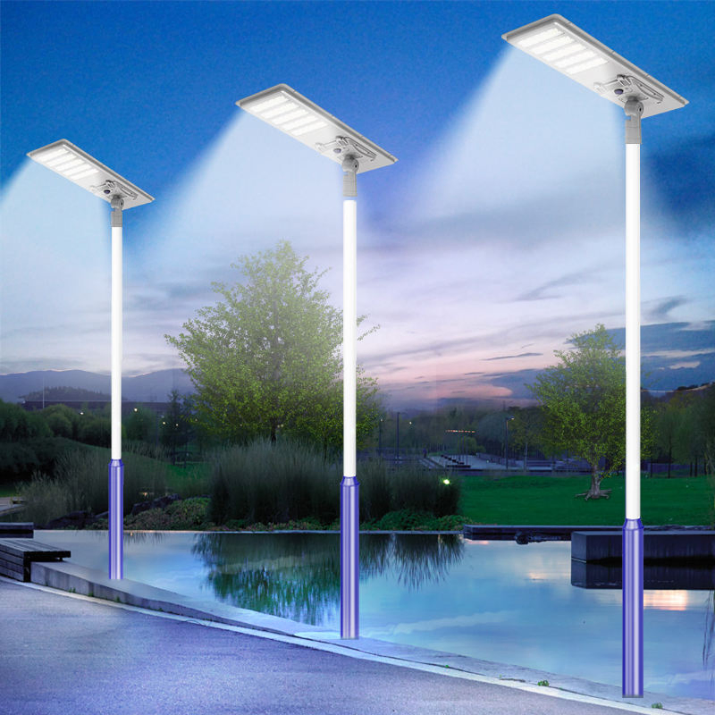 All in One Solar Street Light with Motion Sensor &amp; Dusk to Dawn, IP65waterproof for Road/Parking Lot