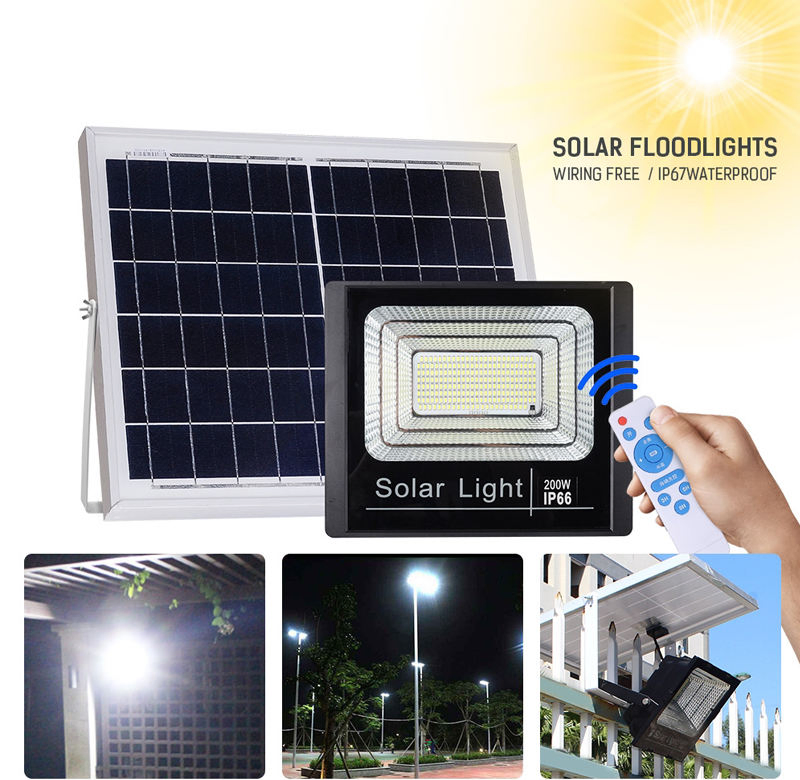 Waterproof Solar Floodlight for Outdoor Security and Illumination