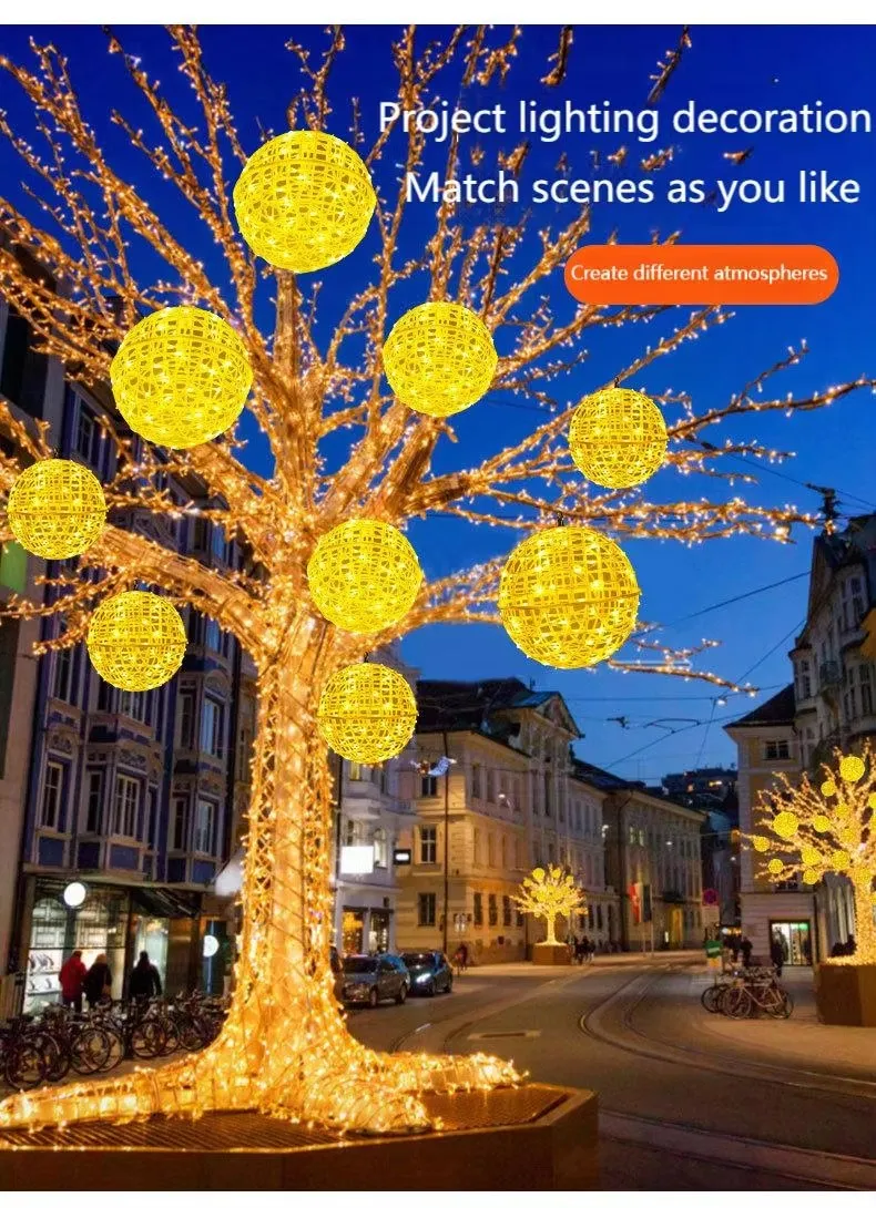 Solar LED Rattan Ball 2