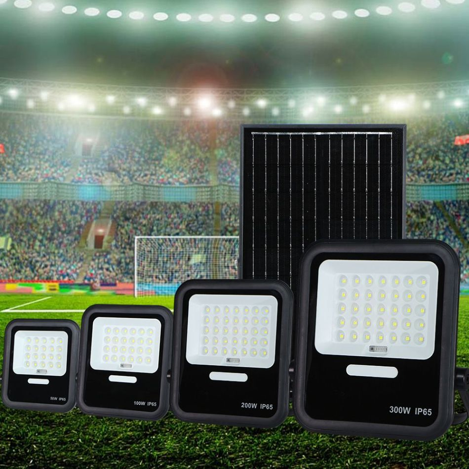 High Brightness 100W Solar LED Floodlight Outdoor Security Flood Light IP65 Waterproof