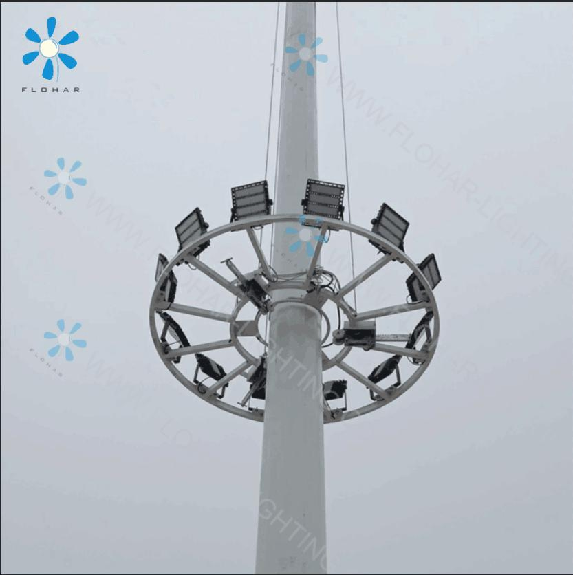 Solar Street Light with High Mast Floodlight for Sports Areas