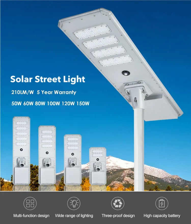 Integrated Solar LED Street Light