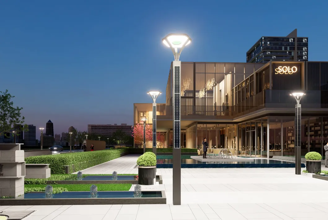 Solar Garden Light Detail