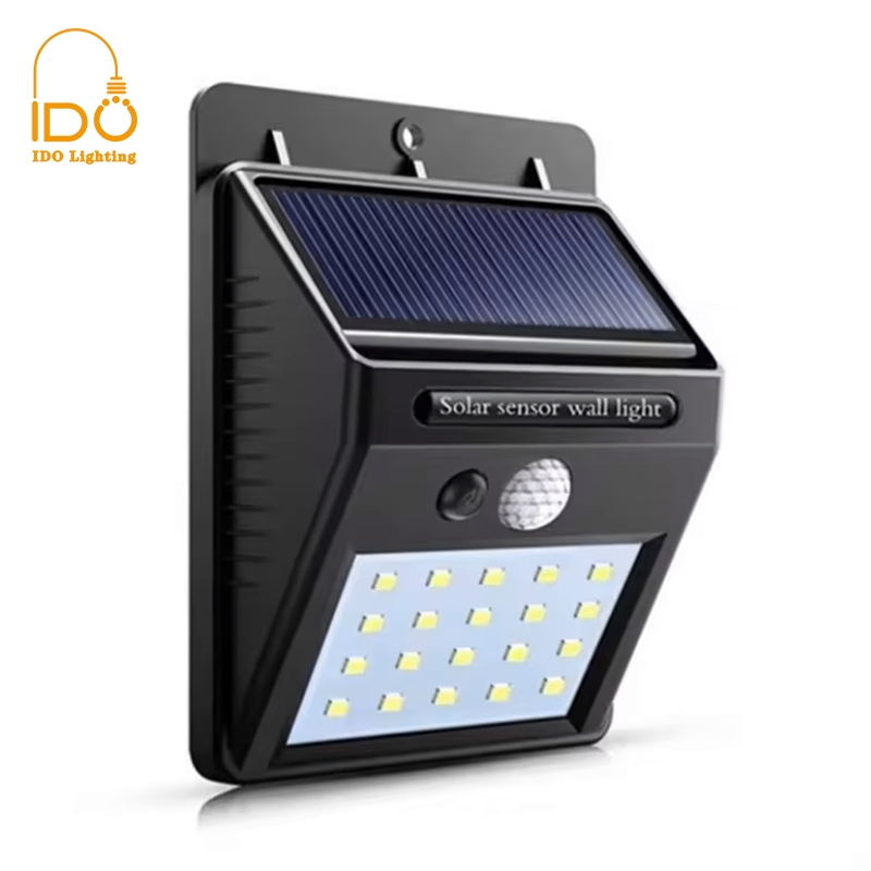 Waterproof Motion Sensor Solar Wall Light, Warm/Cool White Dual Option