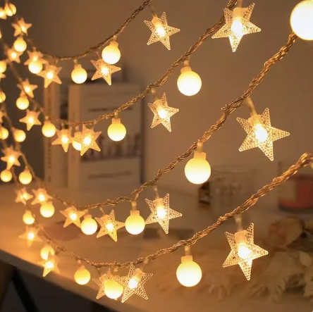 Solar LED Decorative String Lights - Ideal for Outdoor Garden Decor