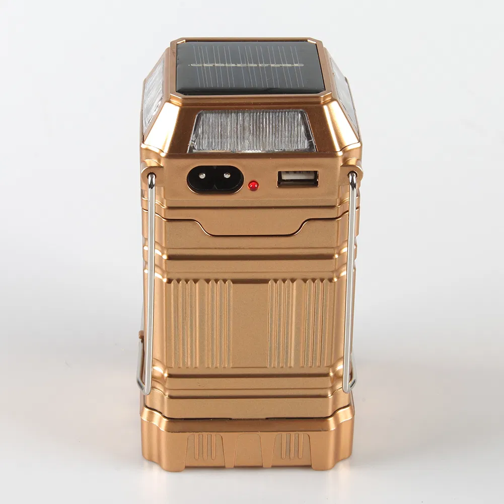 Yichen Solar or AC Rechargeable LED Camping Light with Colored Light