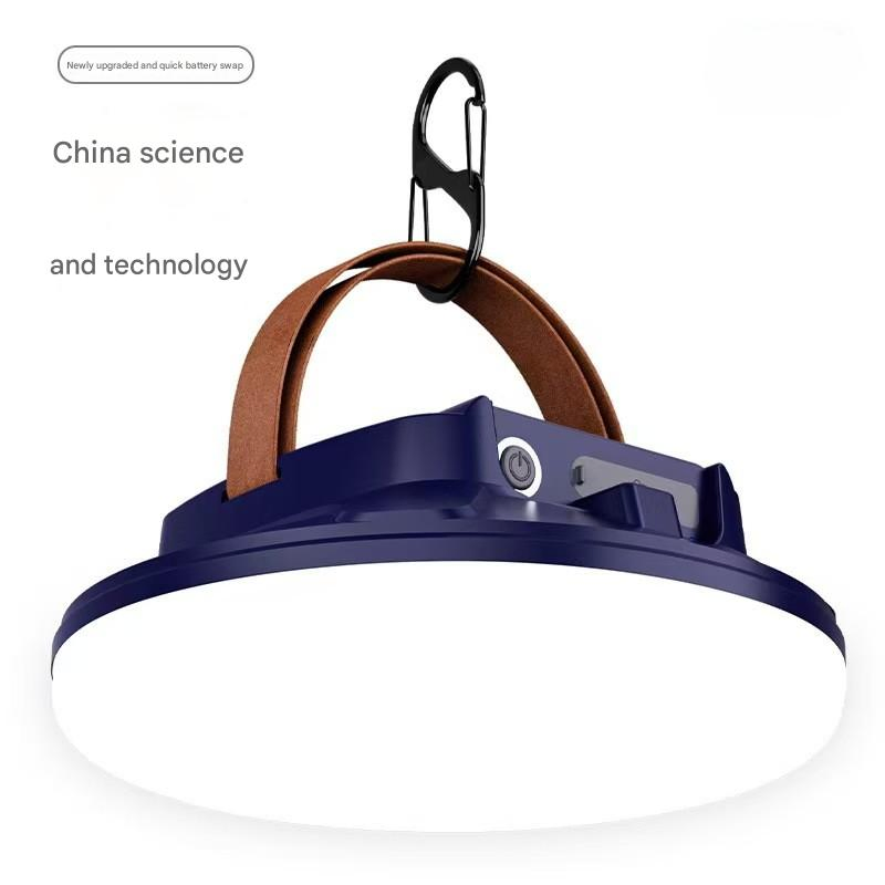 Solar Camping Light Rechargeable Emergency Light Holder Hook Design for Outdoor Hiking and Camping 5-Speed Dimming Mode