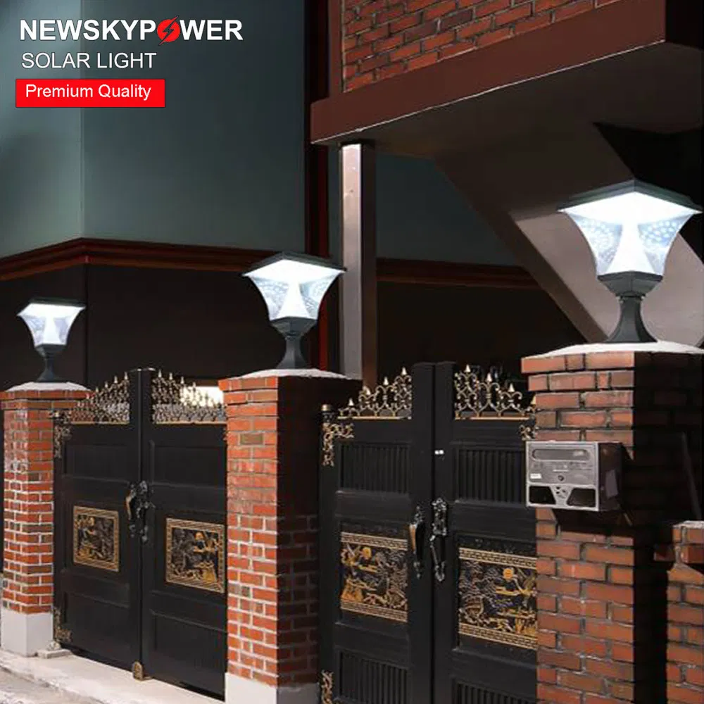 New Upgrade Decoration Post Lights Garden Landscape Lamp Outdoor Solar Pillar Light