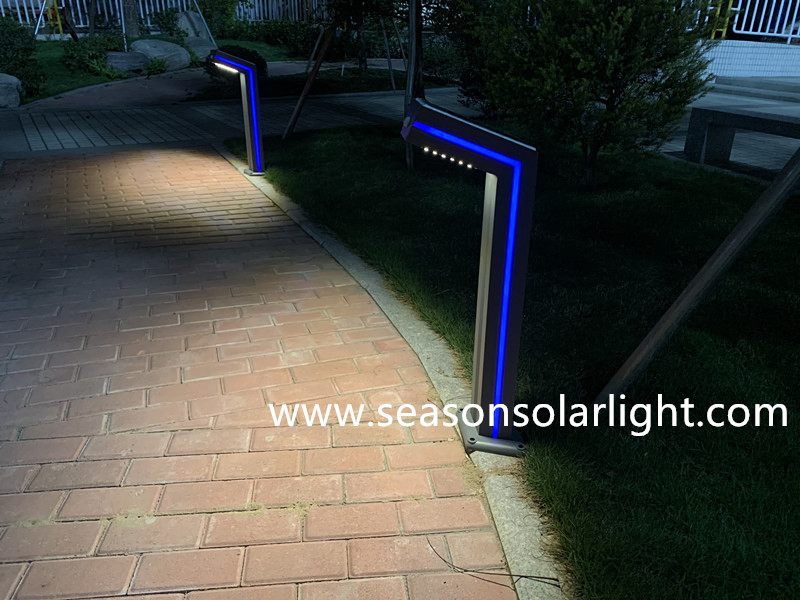 Garden Bollard Pathway LED Decking Lighting Outdoor Solar Landscape Light with LED Light