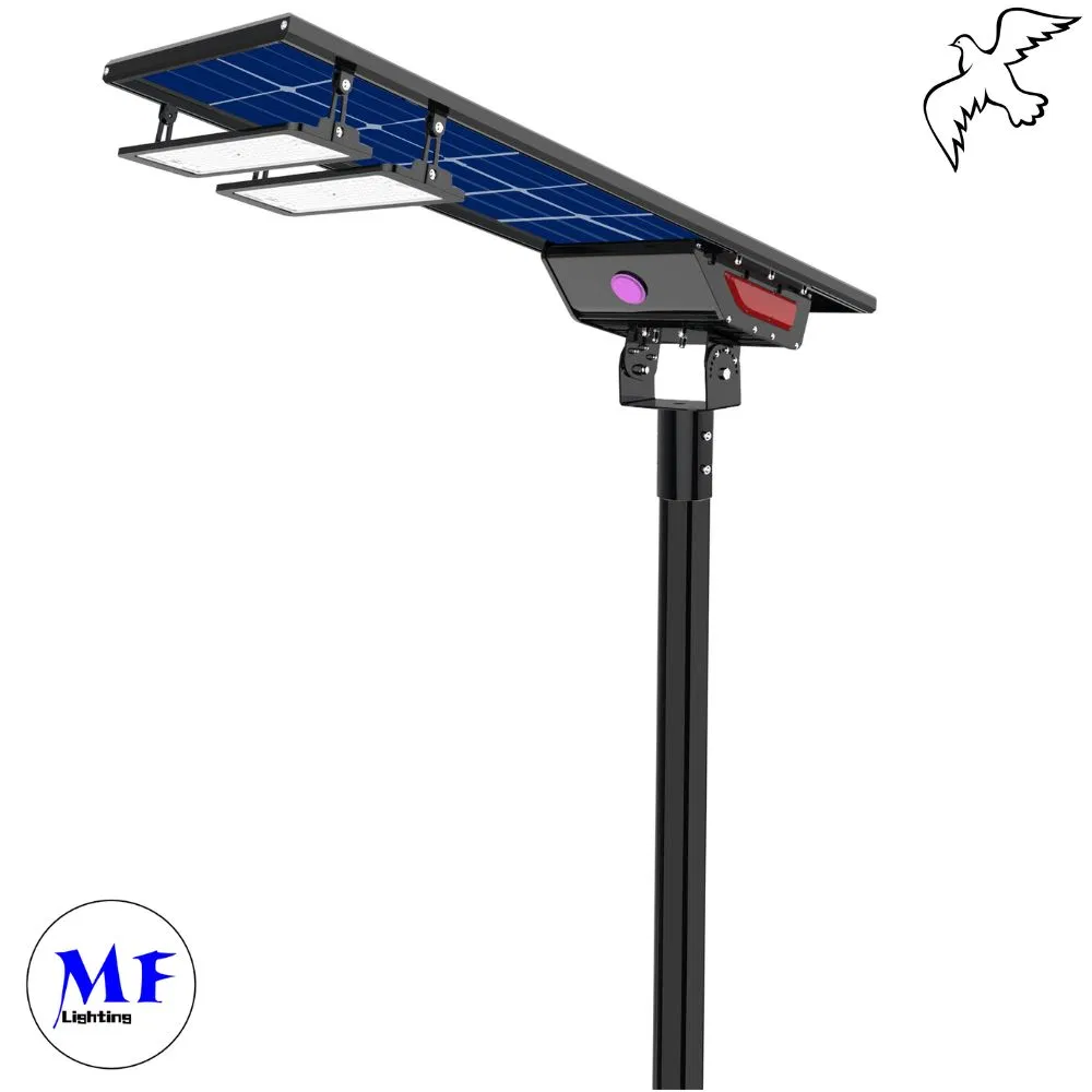 Factory Price 3 Years Warranty Weather Resistant 80W 100W 120W Outdoor Area LED Solar Garden Street Lamp Light with MPPT Controller