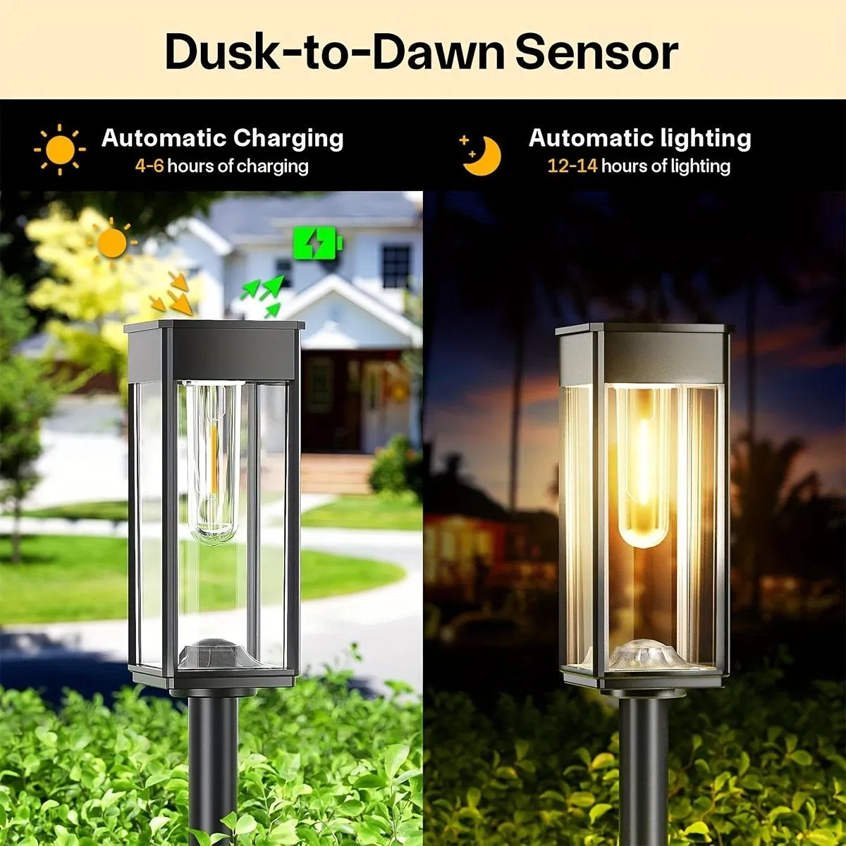 Outdoor Solar Pathway Lights Waterproof LED Lawn Lamp Solar Light Garden Path Landscape Lights