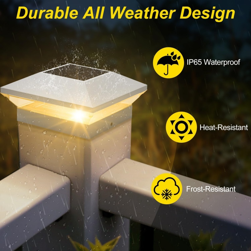 Solar Decorative Garden Waterproof Post Cap Light